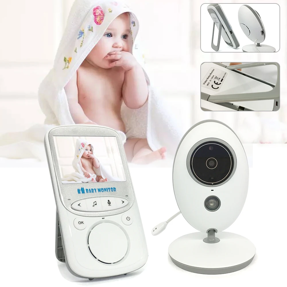 Hoomall беспроводной видеоняня 2,4 дюймов жидкокристаллический экран видео Спящий ребенок монитор ночного видения камера видео уход за ребенком безопасность
