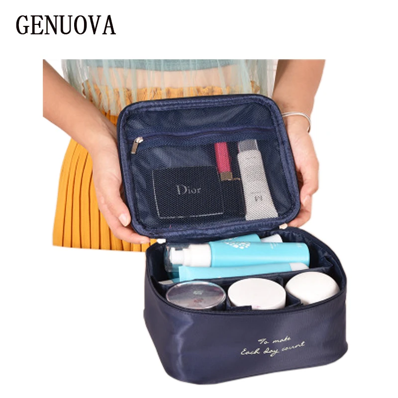 

Travel Cosmetics Bag Large Capacity Organizer Storage Bag Portable Handheld Cosmetic Case Multi-Function Separated Washing Bags