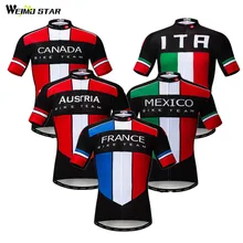 Weimostar France Canada Team Cycling Jersey 2019 Pro Mountain Bike Clothing Maillot Ciclismo Quick Dry mtb Bicycle Jersey Shirt weimostar summer red cycling jersey set women gel pad mountain bike clothing quick dry mtb bicycle jersey set maillot ciclismo