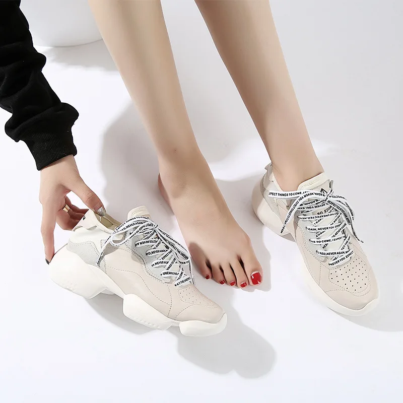 Повседневная обувь женские кроссовки на массивной платформе zapatos de mujer Новинка
