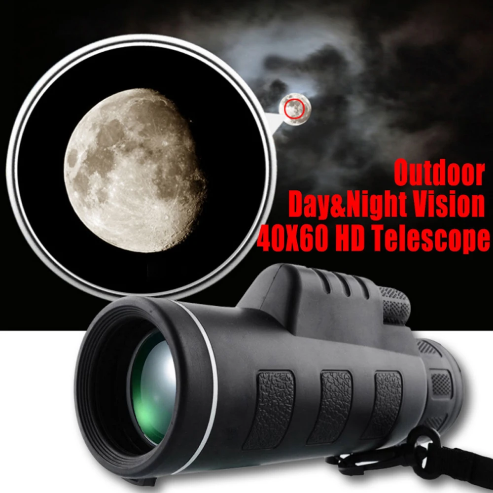 Night Vision 40X60 HD Optical Monocular Hunting Camping