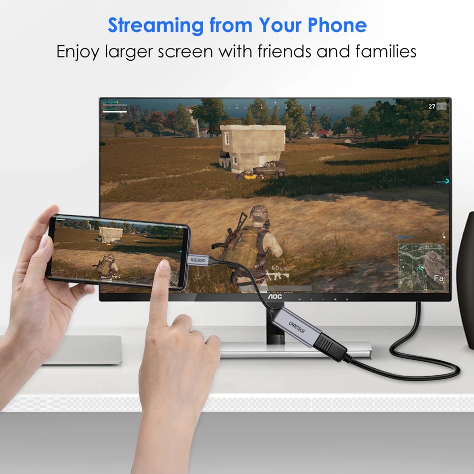 Кабель Переходник USB C на HDMI CHOETECH 4K @ 60 Гц Тип usb концентратор для hdmy кабеля