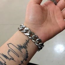 Mcllroy, магнитный браслет из нержавеющей стали, мужские ювелирные изделия в стиле панк-рок, мужские браслеты на цепочке, браслеты для женщин и мужчин