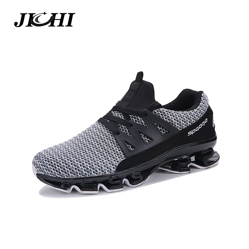

Spring New Breathable Men Casual Shoes Cushioning Blade Sneakers Men Sport Shoes Traveling For Walking Shoes Big Size Men 2019