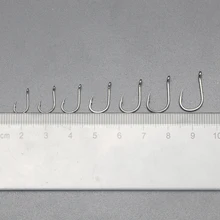 100 pcsCarp рыболовные крючки из высокоуглеродистой стали Черная колючая кривая труба крюк для рыбы 4#-10# YG24