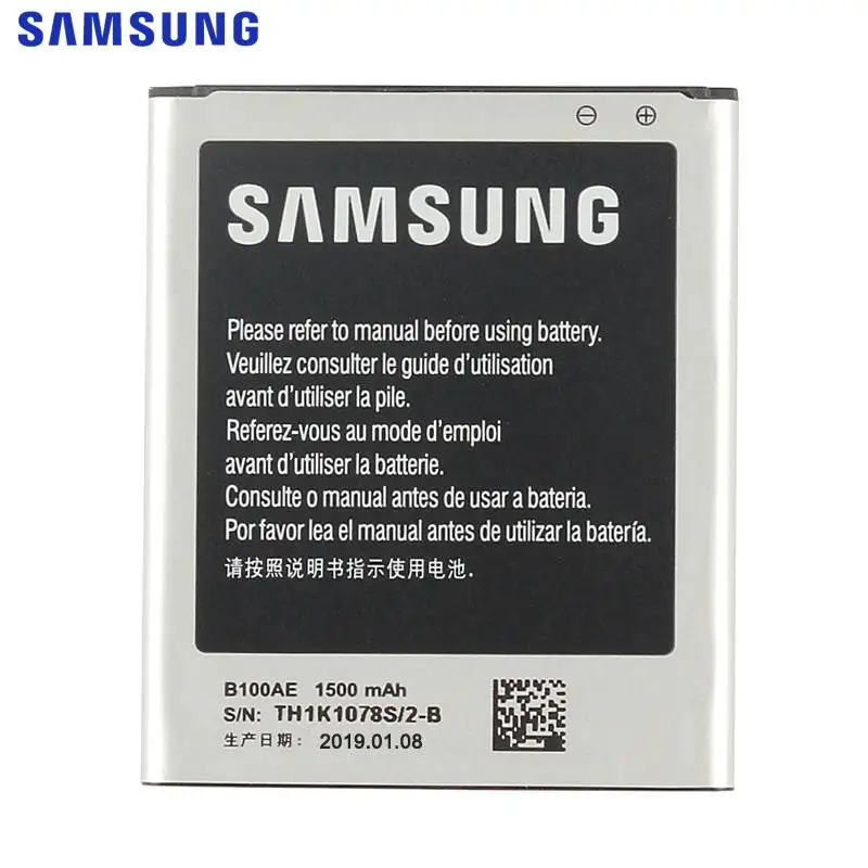 Оригинальная батарея SAMSUNG B100AE для SAMSUNG Galaxy Ace 3 Ace 4 S7898 S7278 S7272 S7568i S7278 i679 S7270 S7390 i699i G313H G318h