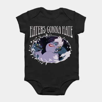 

Baby Onesie Baby Bodysuits kid t shirt Funny Cool Little Mermaid Ursula Haters Gonna Hate C1