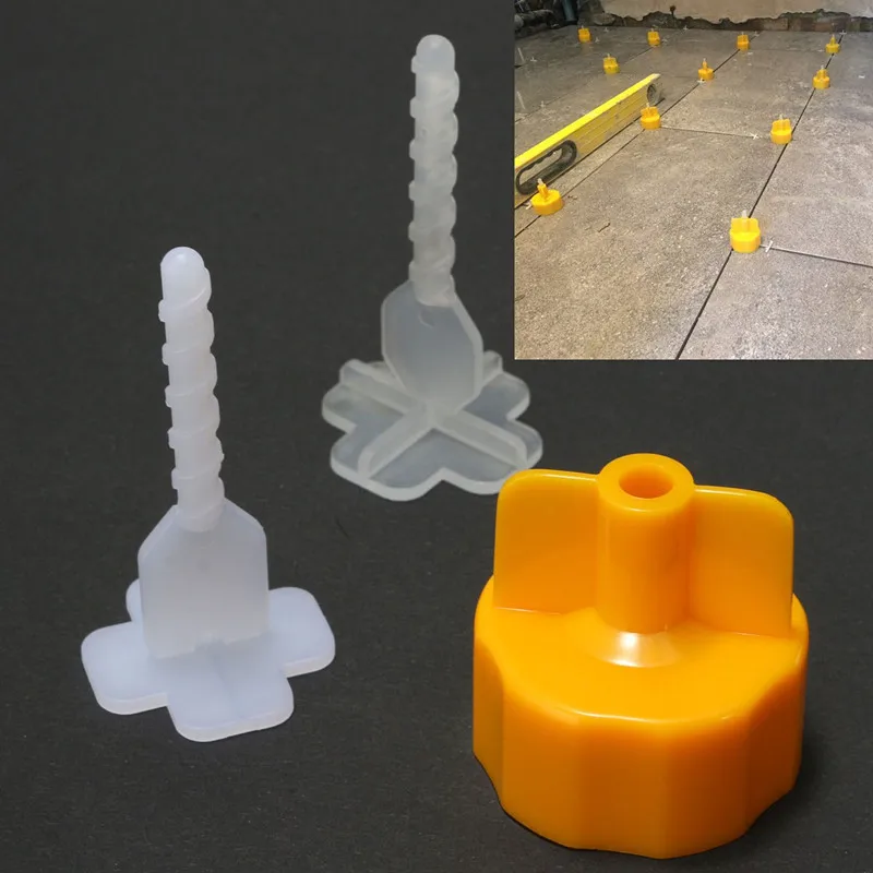 

Professional Tile Leveling System Spacer Flooring Base Cap Strap Device Tool 100pcs