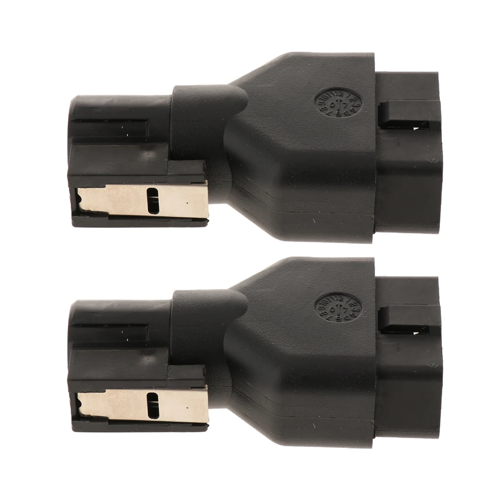 ##BUY 2Pcs Brand New Car 16 Pin Male OBD1 OBD2 Connector Adapter Diagnostic Interface Scanner Tool Car Cable For GM TECH2