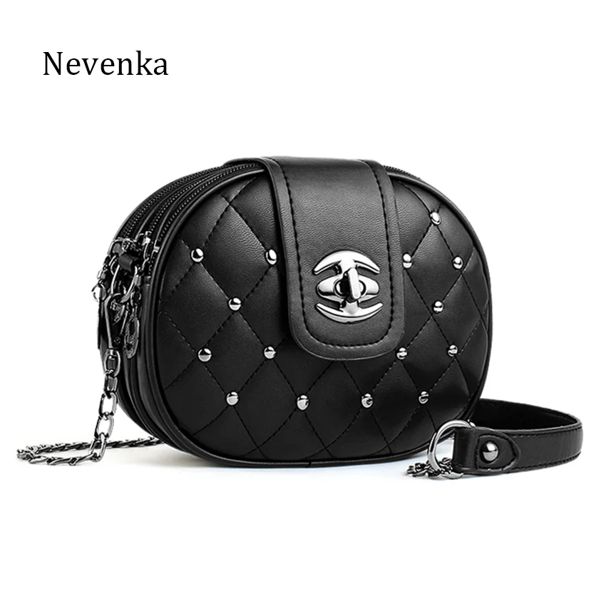 

Nevenka Women Mini Shoulder Bags High Quality PU Leather Crossbody Bag for Girls Cute Rivet Travelling Bags Purses & Handbags