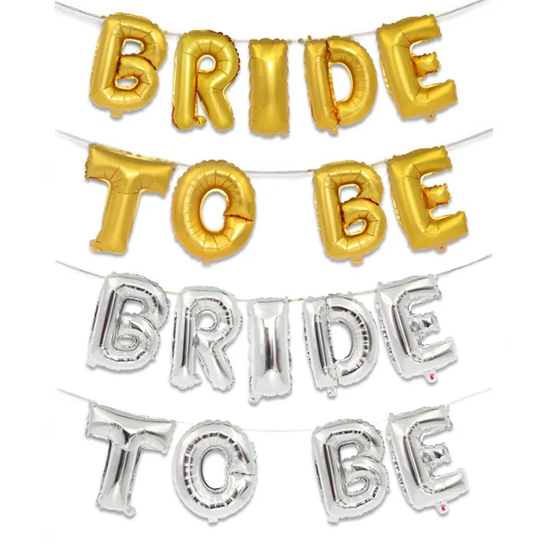 New Wedding Party Decoration Balloons Rose Gold Bride to be Team bride Hen party Decoration Ballon PT62 (1)