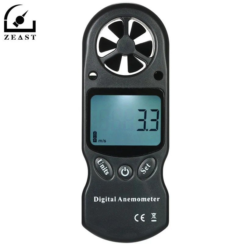

8 in 1 Handheld Digital Anemometer Wind Speed Temperature Humidity Tester Wind Chill Index Barometric Pressure Altitude Meter