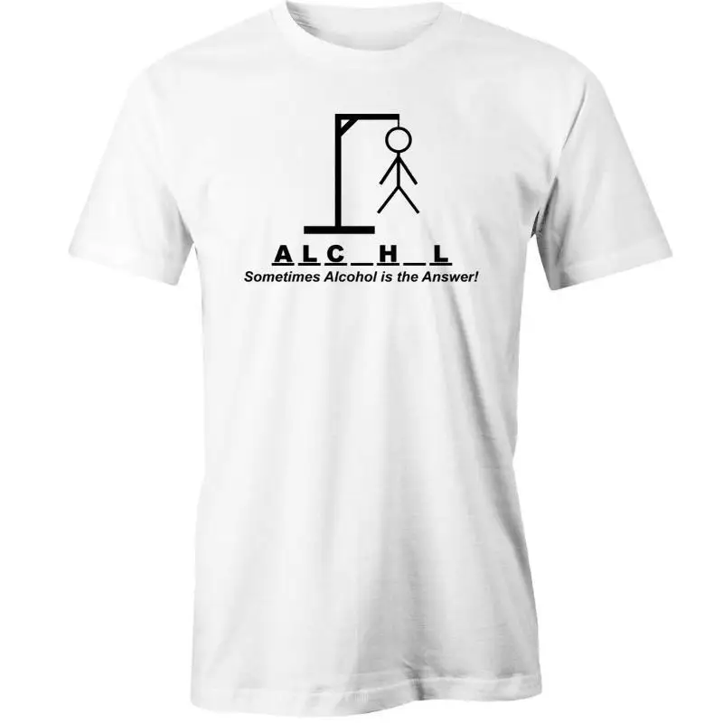 ALC H L иногда алкоголь ответ виселица футболка новый|tee tee|tee t-shirt |