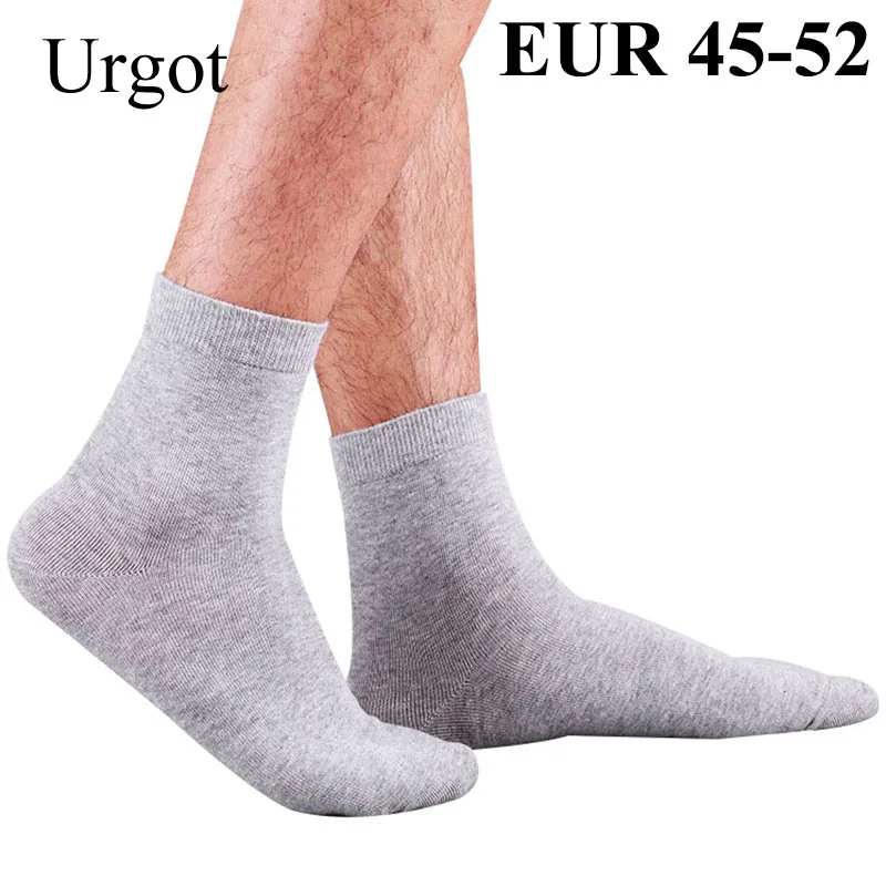 

Urgot 5 Pairs Men's Socks 98% Cotton High Quality Socks Men Large Big Plus Size 49,50,51 Casual Business Sock Calcetines Hombre