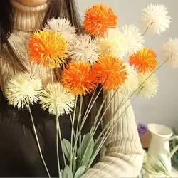 DIY для создания искусственных цветов ветка Одуванчик поддельные пластиковые растения для свадьбы украшения для домашнего праздника