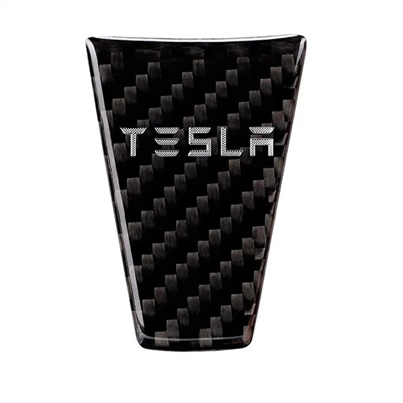 

Car Interior Steering Wheel Cover,Car Carbon Fiber Steering Wheel Decoration Cover Sticker for Tesla Model S and Model X