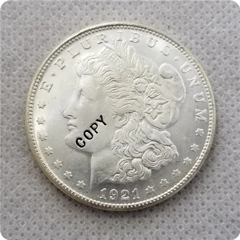 США 1921-P S D Morgan Dollar UNC МОНЕТА КОПИЯ памятные монеты-Реплика монеты медаль