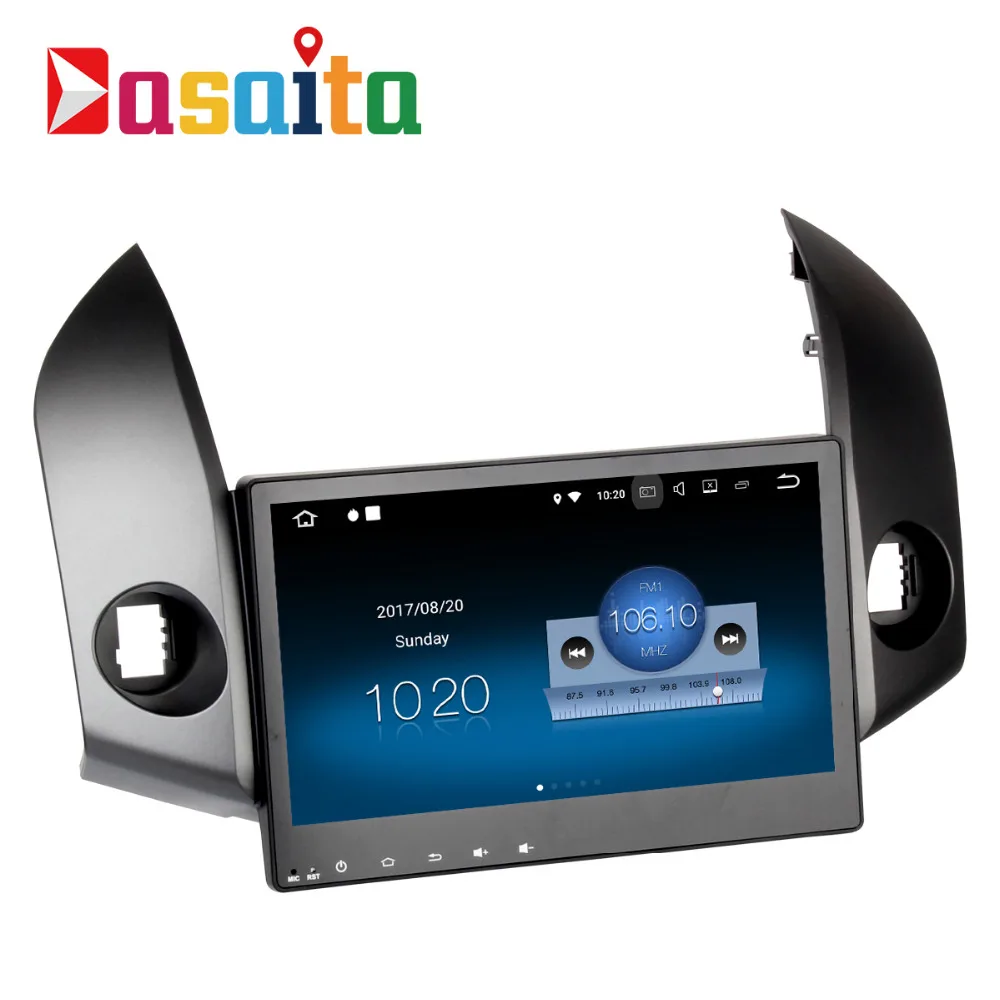 Dasaita 10 2 &quotAndroid 8 1 автомобиль gps плеер Navi для Toyota RAV4 2007 2012 с г + 16 4 ядра без DVD Авто