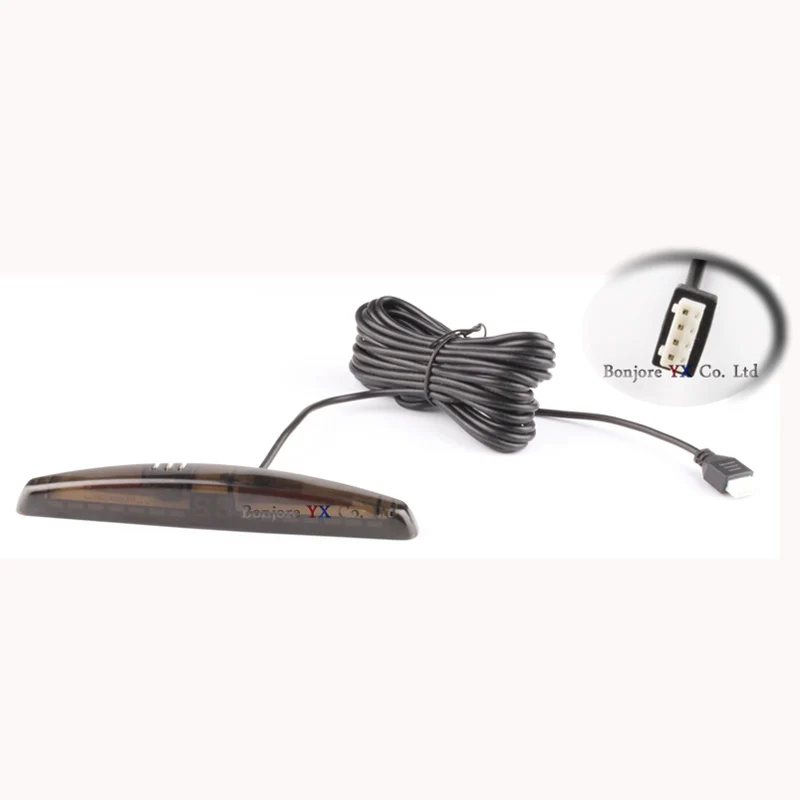 Sensor de aparcamiento de coche de pantalla LCD Koorinwoo 8 radares delanteros/traseros Monitor de automóviles sensores Parktronic Detector de asistencia de estacionamiento