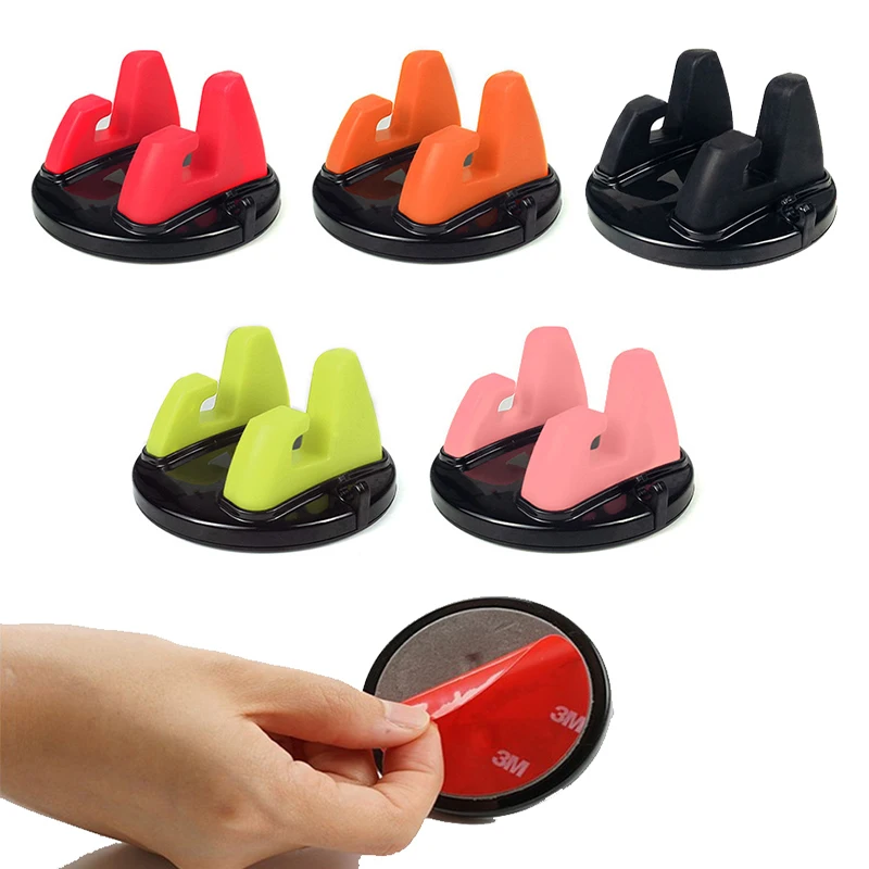 

Car Ornament Universal Phone Holder 360 Degree Rotation PC + Silicone Car Accessory Phone Holder Stand for iPhone X Samrt Phone