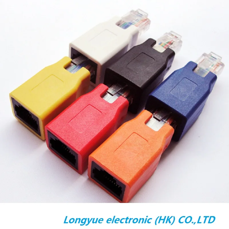 Сетевой Ethernet разъем RJ45 CAT5 CAT5E переходник Папа мама Новый ethernet адаптер 1:8| |