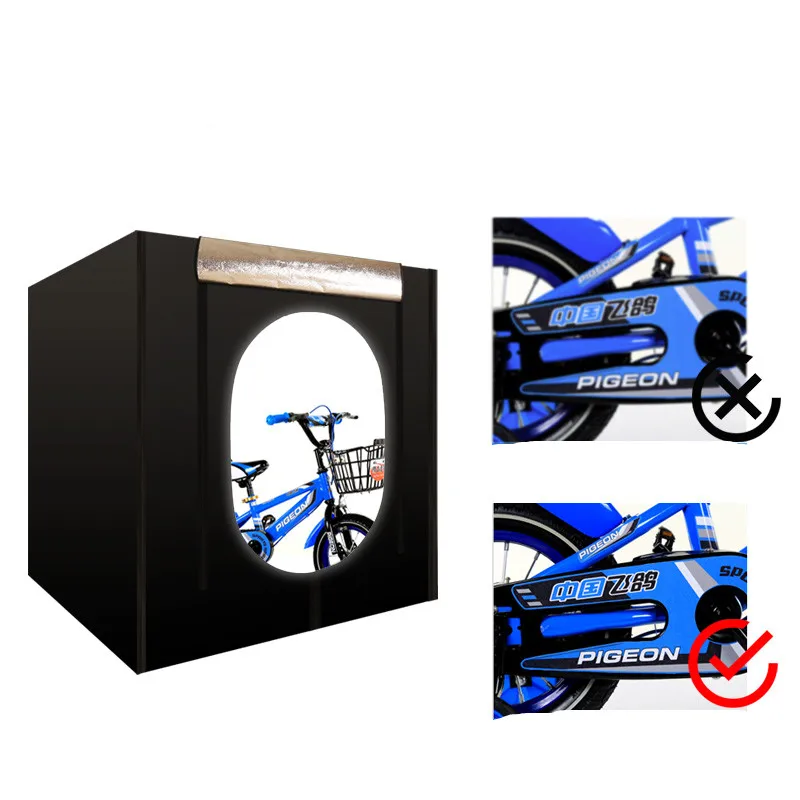  Photo Light Tent 120cm large Photography Shooting Tents Foldable LED Light Box Photography Studio P