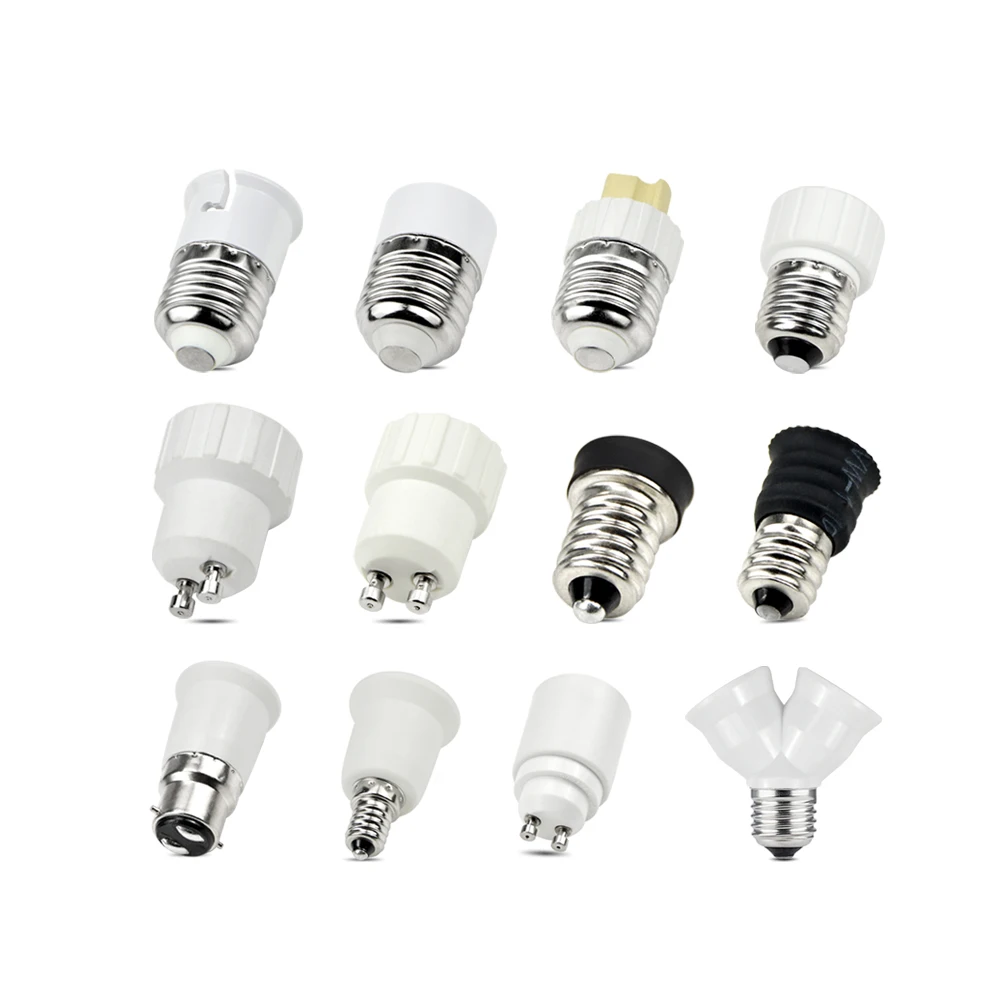 1 шт. AC 110 V-220 V E27 E14 GU10 G9 E12 B22 держатели фонариков преобразователь переходник гнезд
