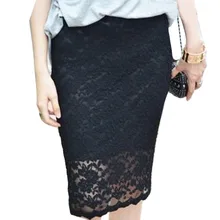 Новые модные элегантные кружевные женские юбки сексуальные тонкие черные размер s m l xl XXL