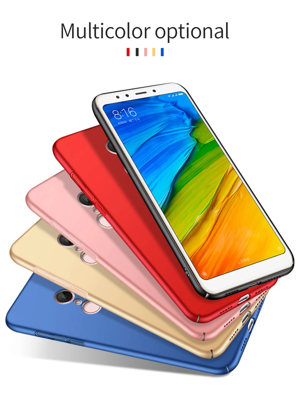 Жесткий чехол-накладка из поликарбоната для xiaomi Red mi K20 Pro 8 8A 7 7A 5 Plus Red mi Note 8T 8 7 6 5 pro 6A 5A для xiaomi mi 8 A2 Lite чехол