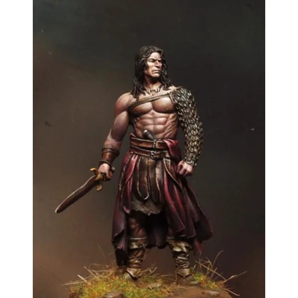 

[Loong Way Miniatures] Ares Mythologic / Draconia miniatures FAN27-Barbarian of Draco 54mm Metal Miniature