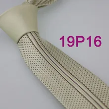 YIBEI Coachella галстуки мужские обтягивающие Бежевый галстук из микрофибры Тонкий бежевый узел контрастные коричневые пятна полосы галстуки дизайн