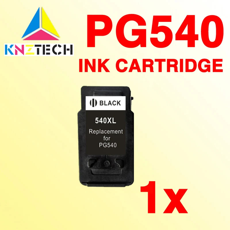 1X Cartuccia Di Inchiostro Nero Compatibile Per Canon Pg540 Pg-540 Pixma Mg2180/3180 Mx438/4180/4280/518