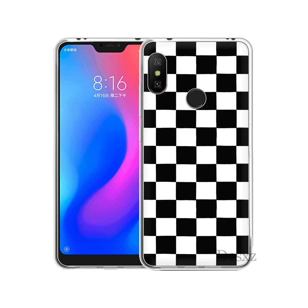 Клетчатый чехол для Xiaomi Mi 6 8 Lite SE A1 A2 5X 6X Mix 2S F1 9 9se MAX 3|Чехлы-накладки| |