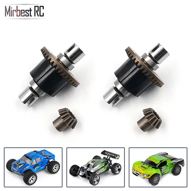 A949 A949-32 двигателя для Wltoys A949 A959 A969 A979 1/18 RC Запасные части для автомобиля обновление металлического редуктора дифференциальный A949-23 A949-24 - Цвет: Metal differentialx2