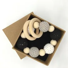 font b Teether b font Bracelet Baby Shower Birthday Toys Unfinished font b Organic b