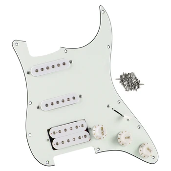 

New Ivory SSH Loaded Prewired Pickguard Guitar Pickups Set for Strat Guitar Accessories