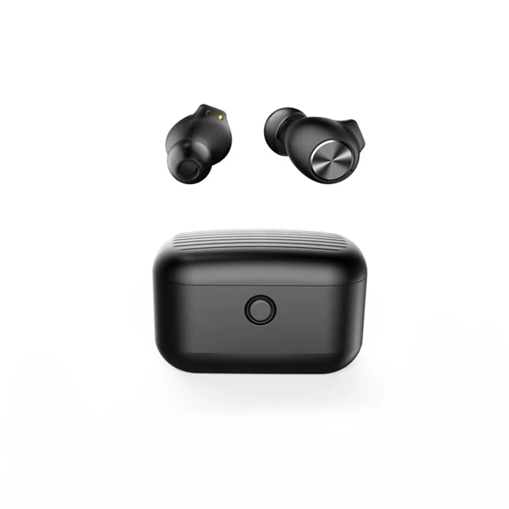 L18 TWS 5,0 Bluetooth наушники 3D стерео звук шумоподавление Беспроводная гарнитура с умным управлением двойной микрофон зарядная коробка - Цвет: black