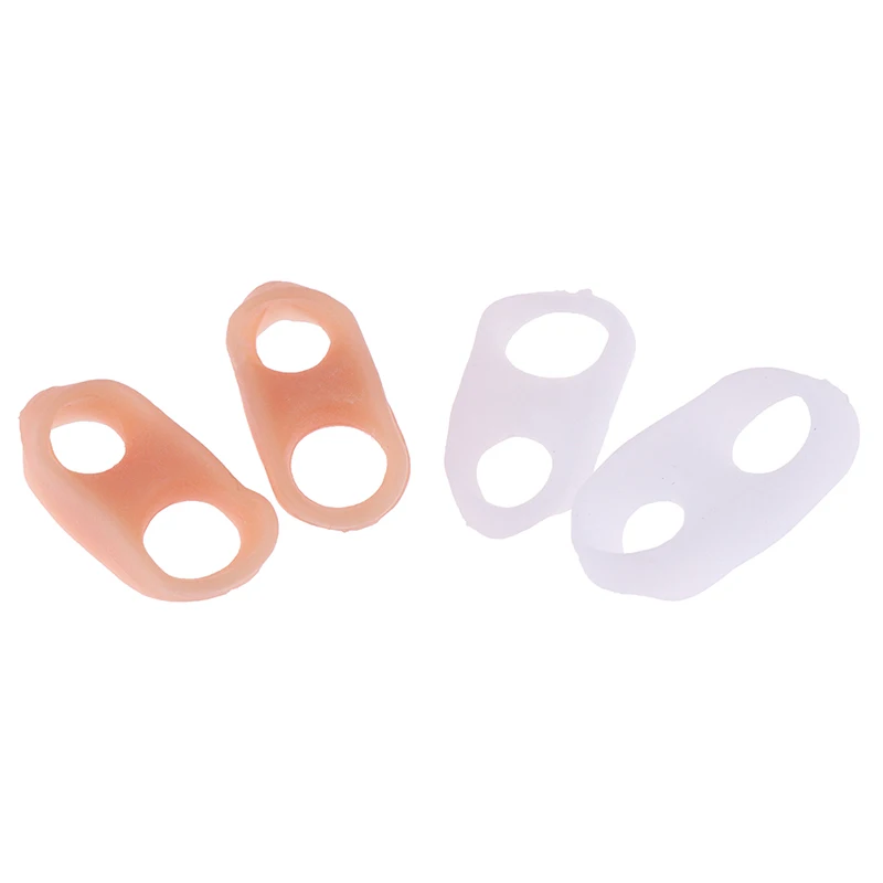 

1Pair Silicone Gel Small Toe Separator For Prevent Toe Overlap Hallux Valgus Corrector Thumb Protection Orthopedic Inserts Pads