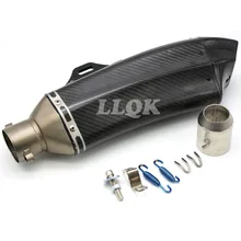 carbon fiber exhaust pipe Akrapovic motorcycle exhaust pipe muffler For triumph THRUXTON R THRUXTON BONNEVILLE T120