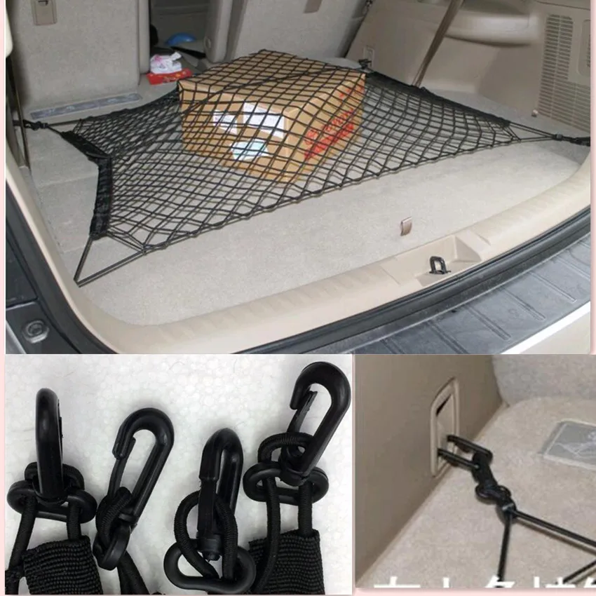 Багажник автомобиля сзади хранения грузовой сети сетка в багажник для ford kuga mitsubishi asx bmw e34 suzuki sx4 hyundai ix25 pajero