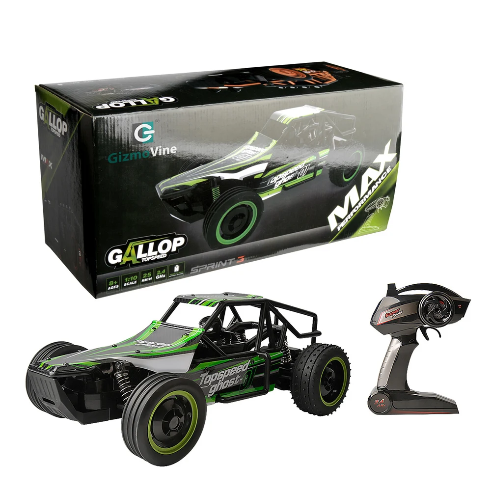 GizmoVine RC Рок Автомобили внедорожник гусеничный 2,4 ГГц 2WD высокое Скорость 1:10 скал удаленного Управление Racing автомобили электрический багги