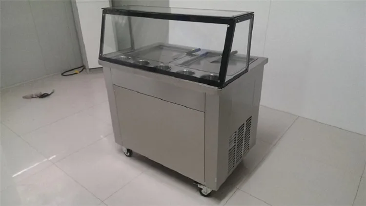 CE одобренный 110 V/220 V машина для мороженого с холодным камнем машина для жареного мороженого