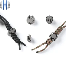 TC4 титановый сплав нож подвесной Зонт веревка кулон складной нож прямой нож EDC Паракорд нож бусины