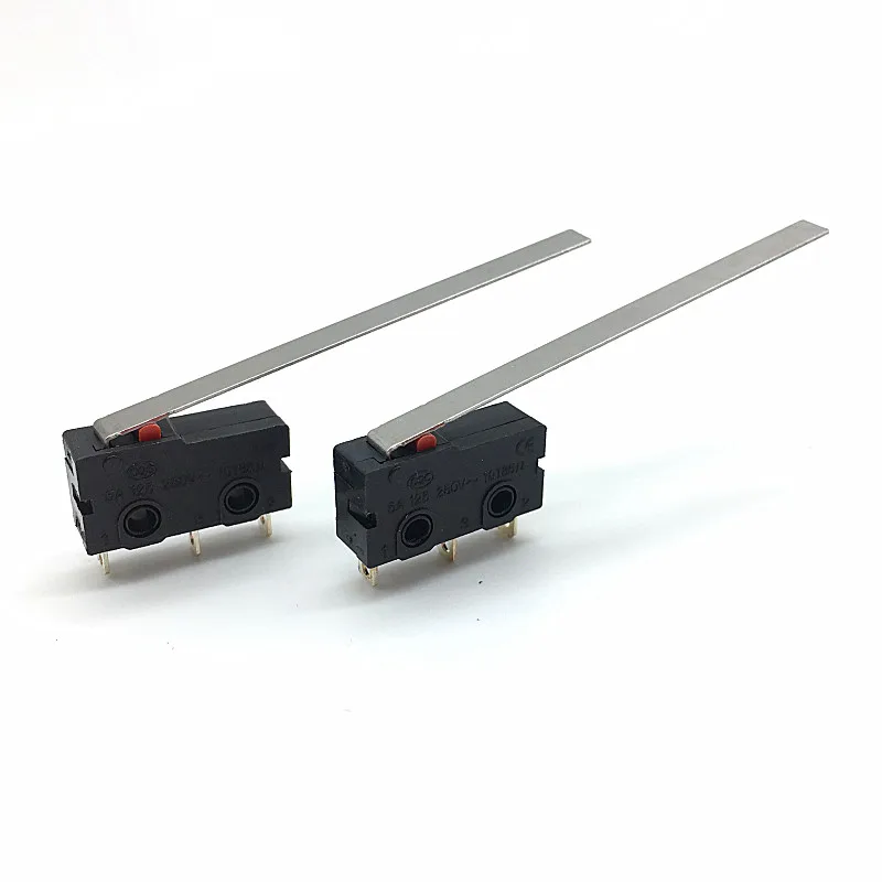 10PCS Mini Micro Switch Roller ARC Lever SPDT Snap Action 3A