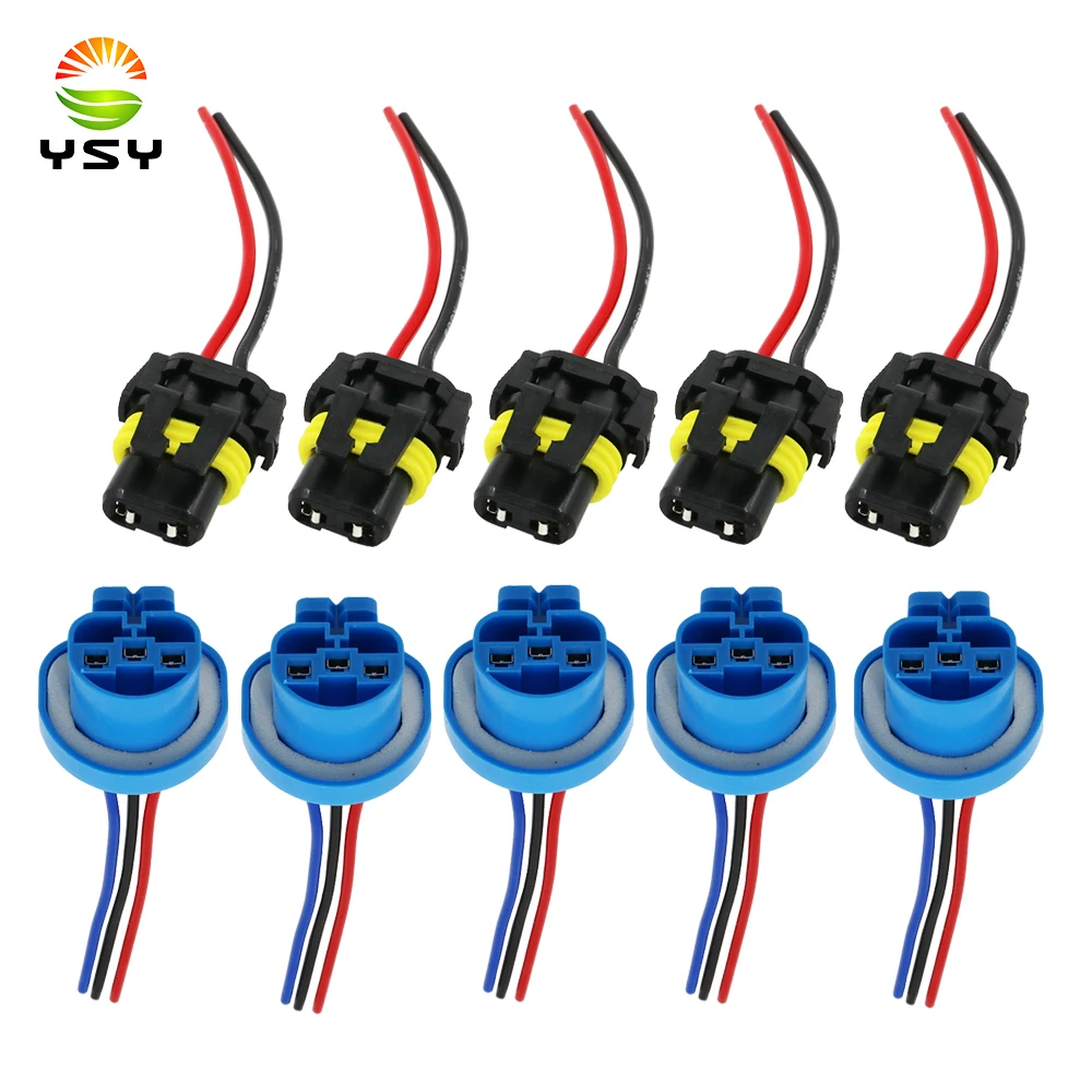 YSY 10 шт 9005 9007 Женский Мужской провод разъемы для HID штепсельная розетка адаптер