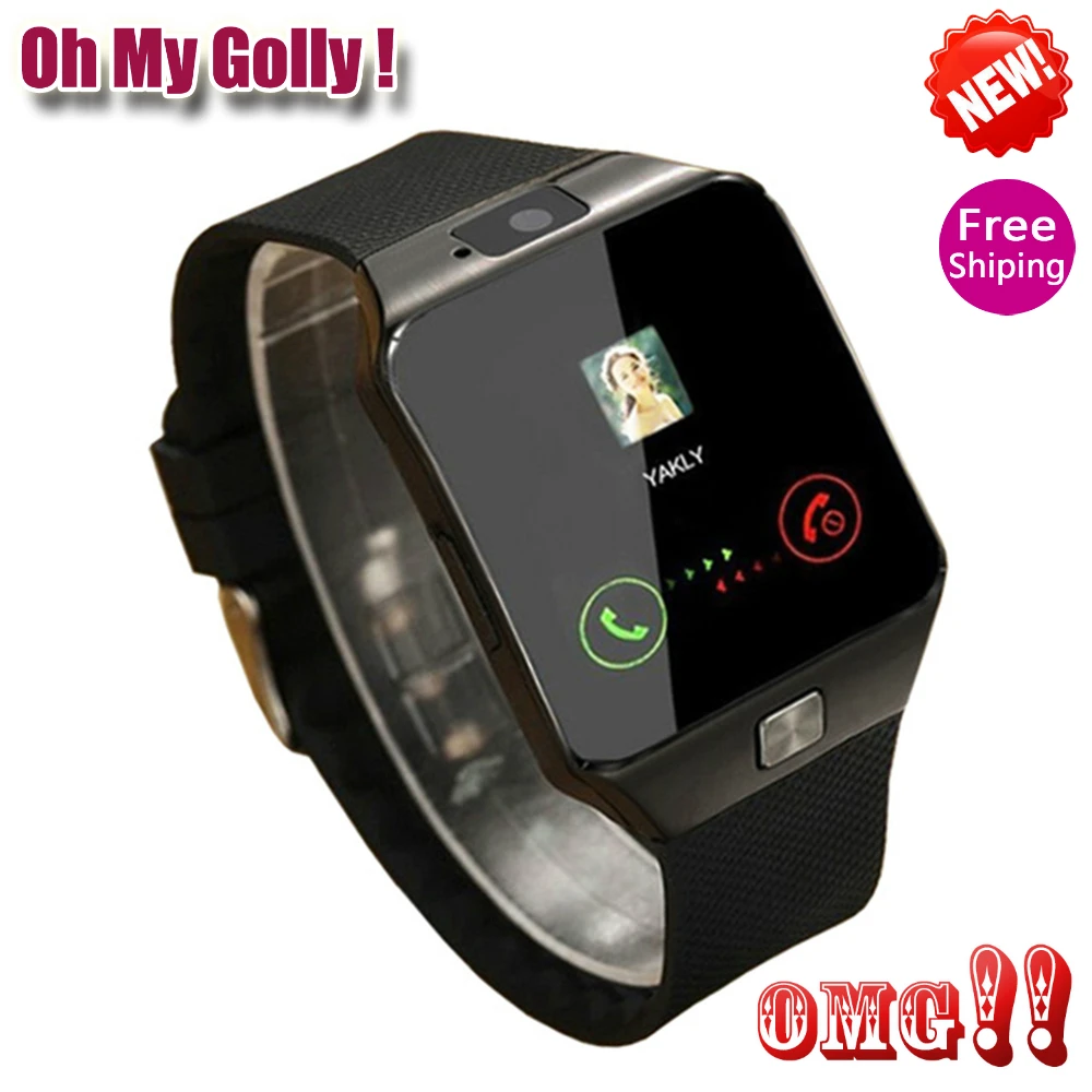 OMG Bluetooth Смарт часы DZ09 носимые наручные для телефона Relogio 2GSIM TF карта Iphone samsung Android