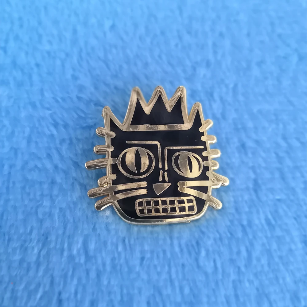 

Jean Michele Basquiat Cat Lapel Pin Badge