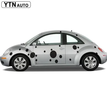 

custom for mini smart beetle sticker 44pc car body Spots Polka Dots styling graphic vinyls modified accessories decorative decal