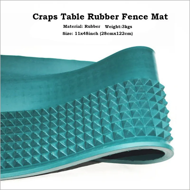 

Diamond Pyramid Bumper Rubber (11 inch x 48 inch) craps table bump