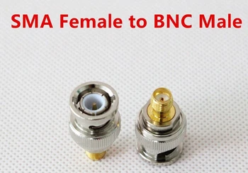 

20pcs/lot Two Way Radio Adaptors BNC Male to SMA- F Female Antenna adapter walkie talkie connector Free Shipping